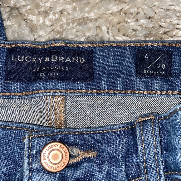 Lucky Brand Mid Rise Authentic Straight Jeans - Picture 3 of 5